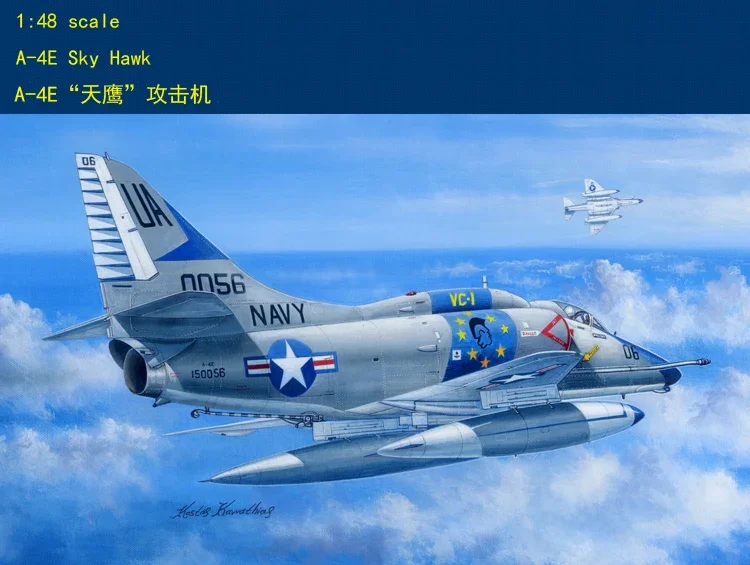 

Hobbyboss 81764 1/48 A-4E Пластиковая модель Sky Hawk Комплект самолета Комплект модели хобби-босса в масштабе