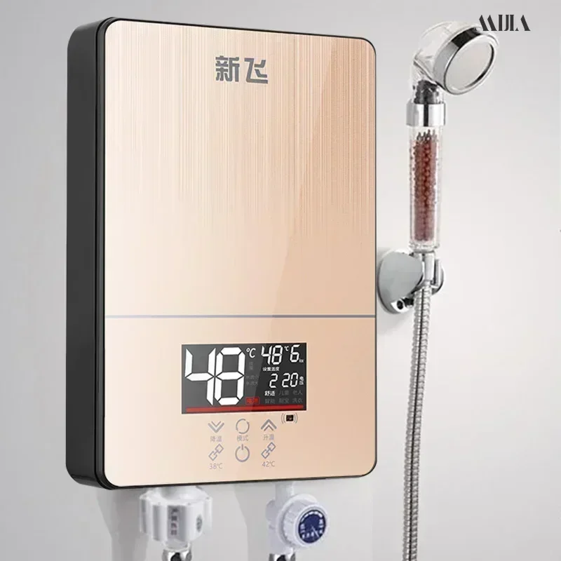 Electric water heater instant constant temperature household bath small variable frequency fast heating type no water storage