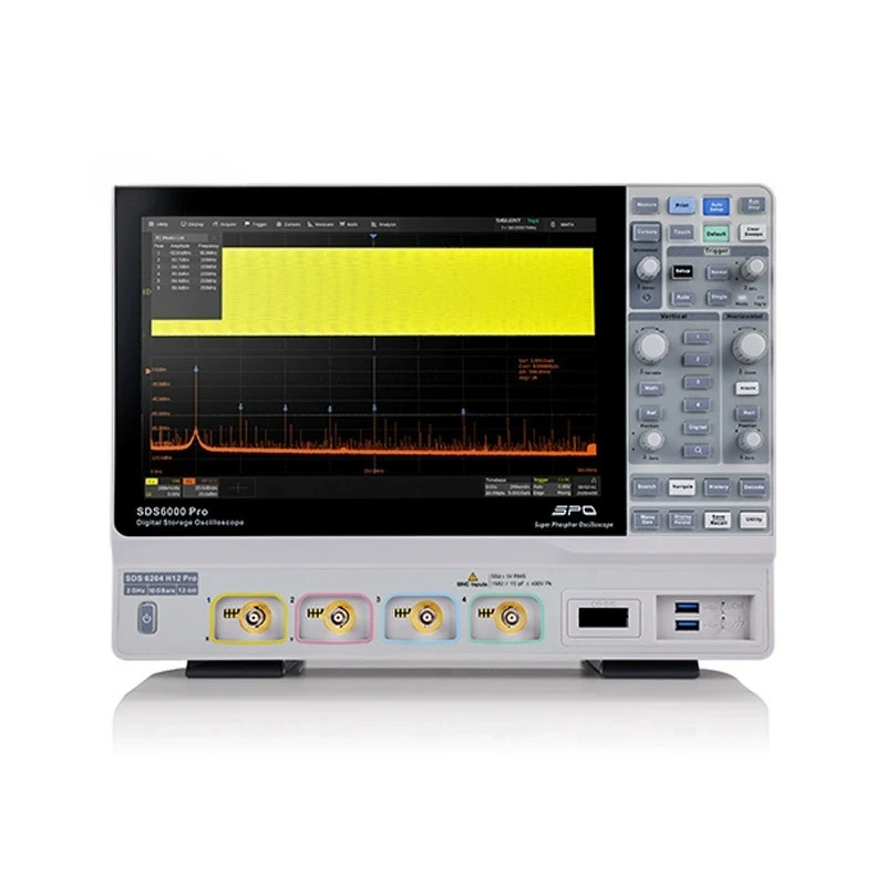 

SDS6034 H10 Pro High Resolution Oscilloscope 4 Channel 5GSa/s Sampling Rate Digital Oscilloscope