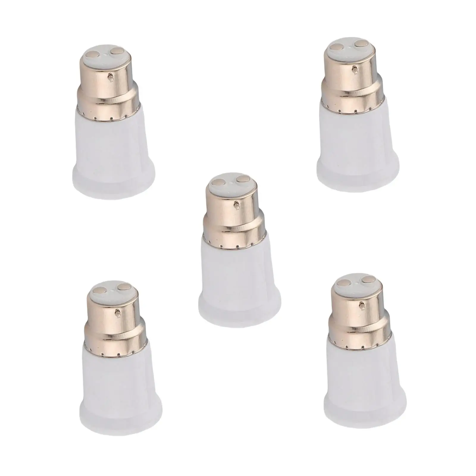 5x B22 to E27 Light Bulb Converter Bulb Socket Lamp Base Socket Converter
