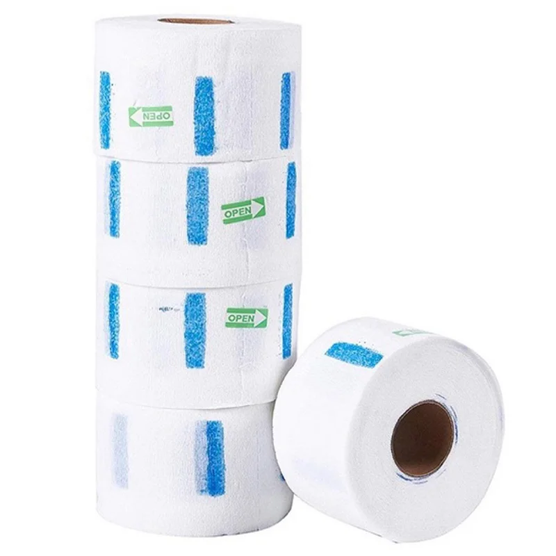 

A55X-25 Neck Hair Cutting Collar Ruffles Strip Roll Paper Hygiene Salon Barber Dispose