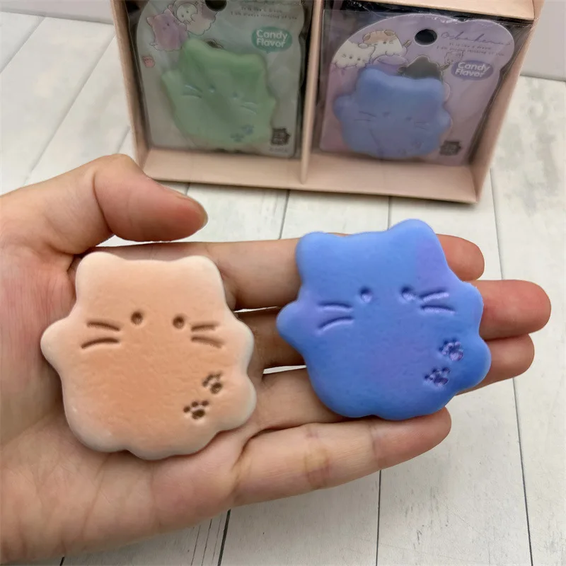 Cartoon Pancake Cat Erasers Sets Correcting Writing Errors Simulation Food Toy Shaped Kawaii School Supplies Creative Eraser