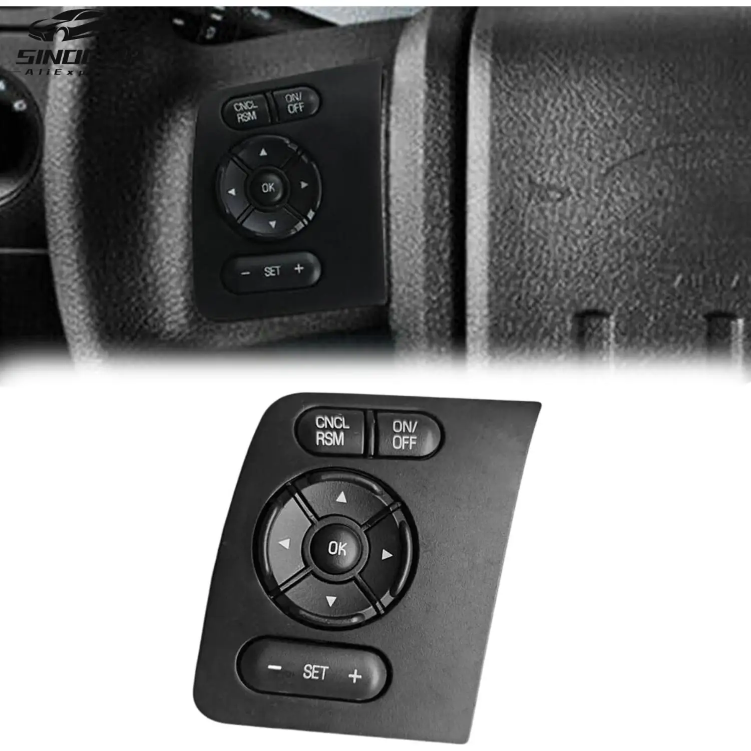 

Left Steering Wheel Speed Control Switch BC3T-9E740-AFW BC3T-9E740-AEW SW6770 For Ford F-250 F-350 F-450 F-550 2011-2016