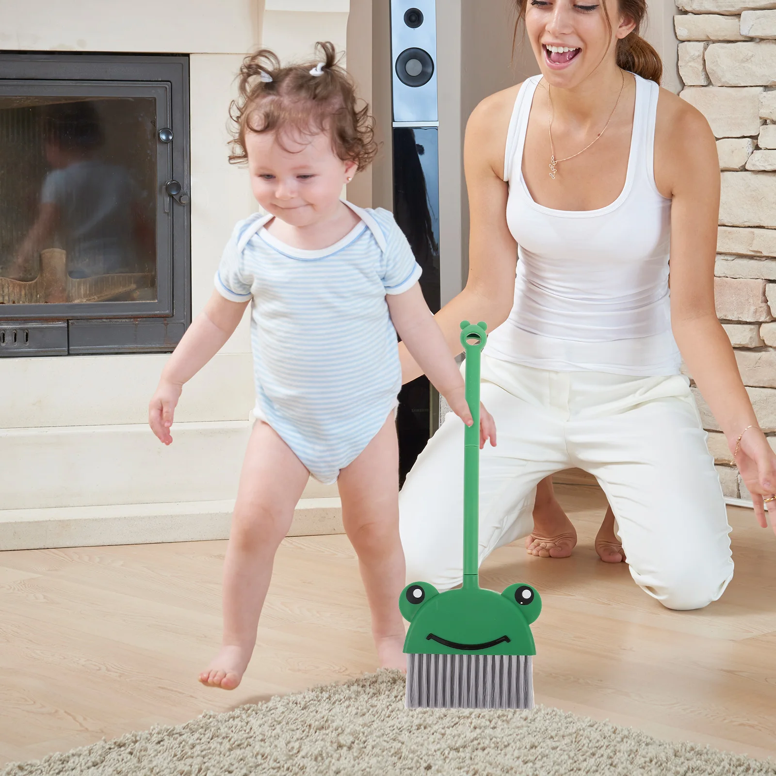 3pcs Kids Broom Set Small Cartoon Dustpan Toy Lightweight Cleaning Supplies Children Student Mini Hand Broom Dustpan Home