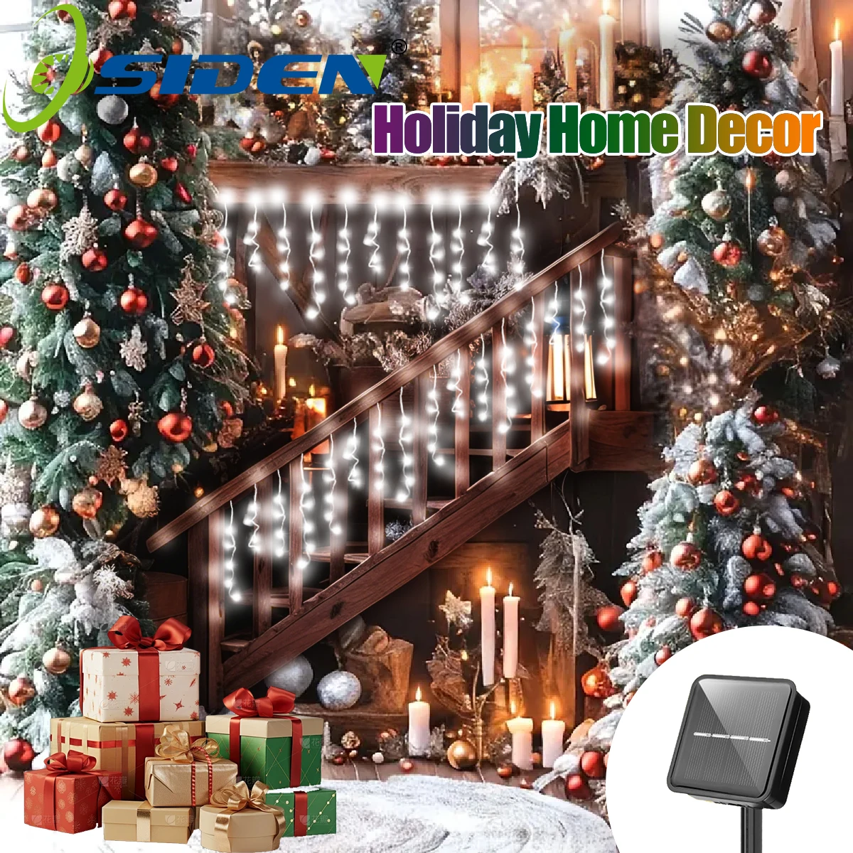 Solar Christmas Decorations String Light Perfect for Holiday Decor Weddings Halloween Thanksgiving Christmas Holiday Lighting