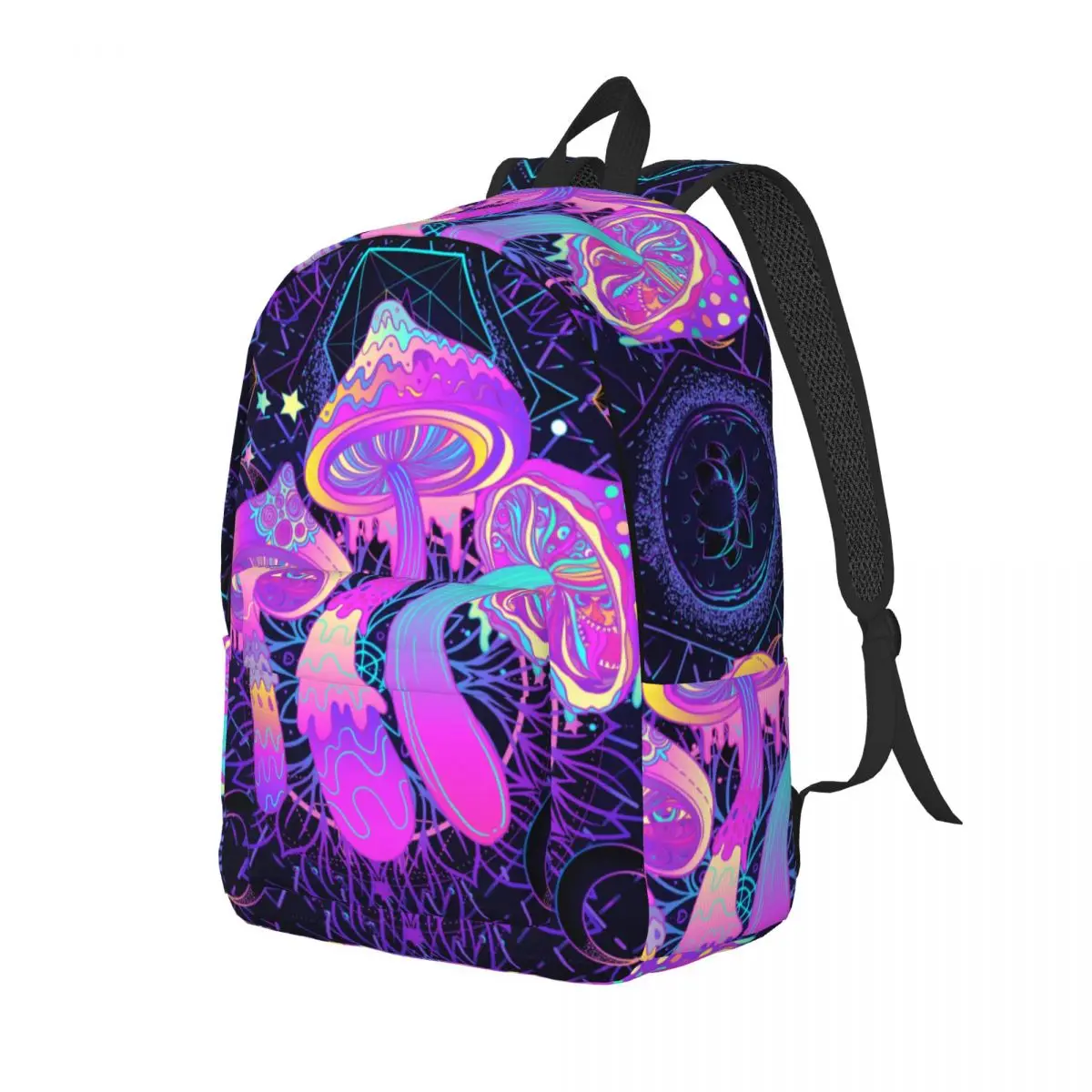 Psychedelic Shrooms Backpack for Preschool Kindergarten School Student Mushroom Trippy Book Bags Boy Girl Kids Daypack Sports