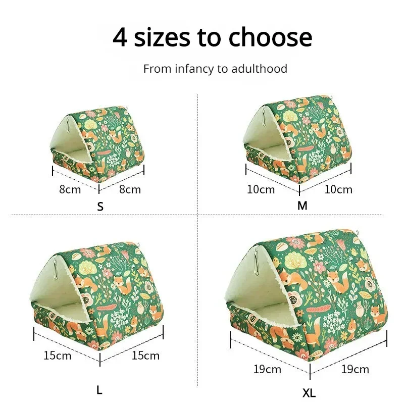 Comfortable Hamster House Warm Mat Small Animal Sleeping Bed Soft Guinea Pig Nest Mini Cage For Rabbit Squirrel Mat