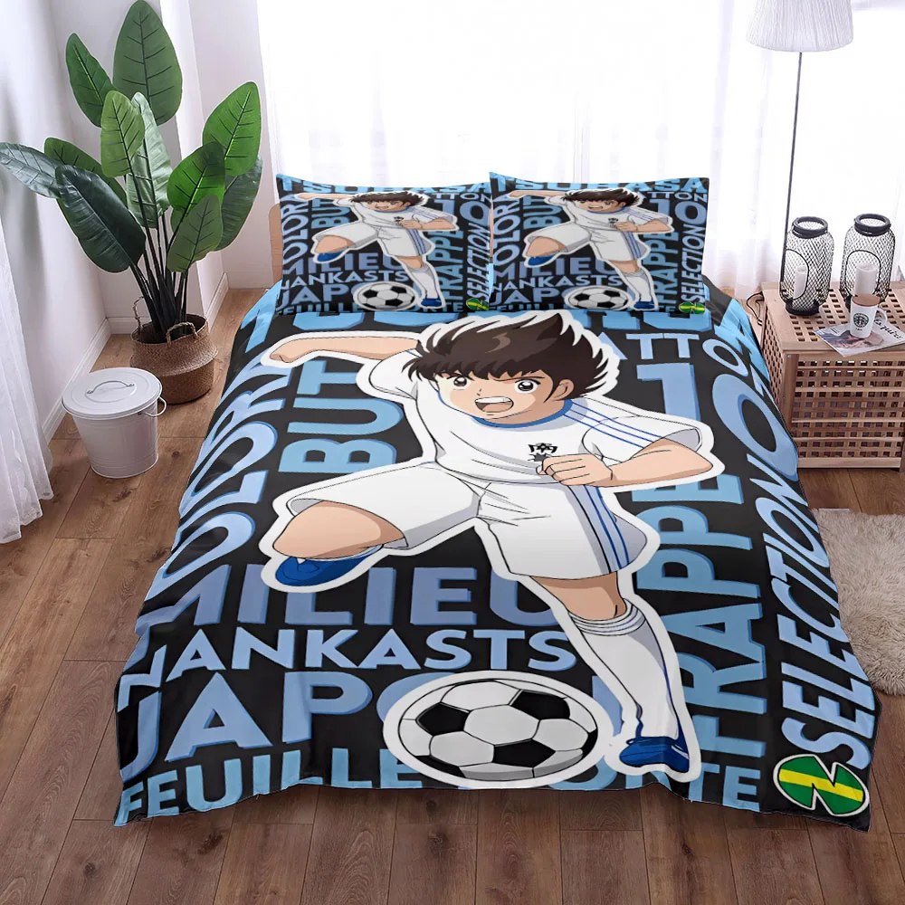 Captain Tsubasa Duvet Cover Set King Queen Double Full Twin Single Size Bed Linen Set