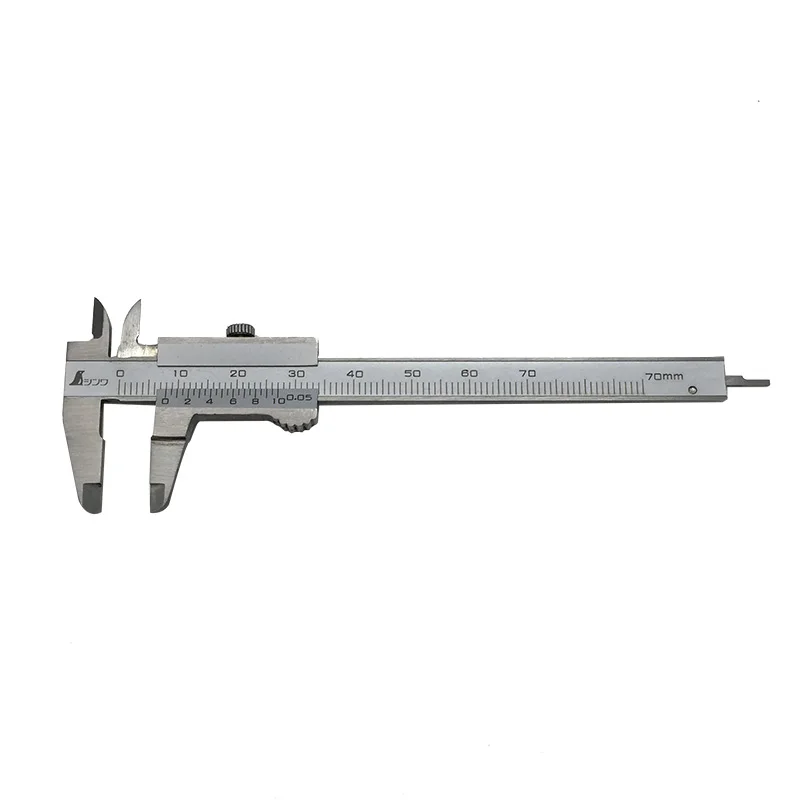 Shinwa Japan stainless steel vernier caliper 70mm high precision mini portable oil standard caliper 0-100150-200mm