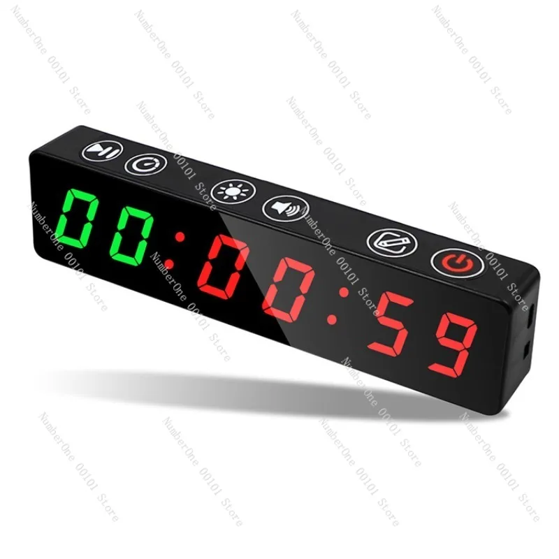 

Portable Fitness Timer with Magnetic Charging, Pocket-Sized Workout Interval Timer for Gym and HIIT Exercises