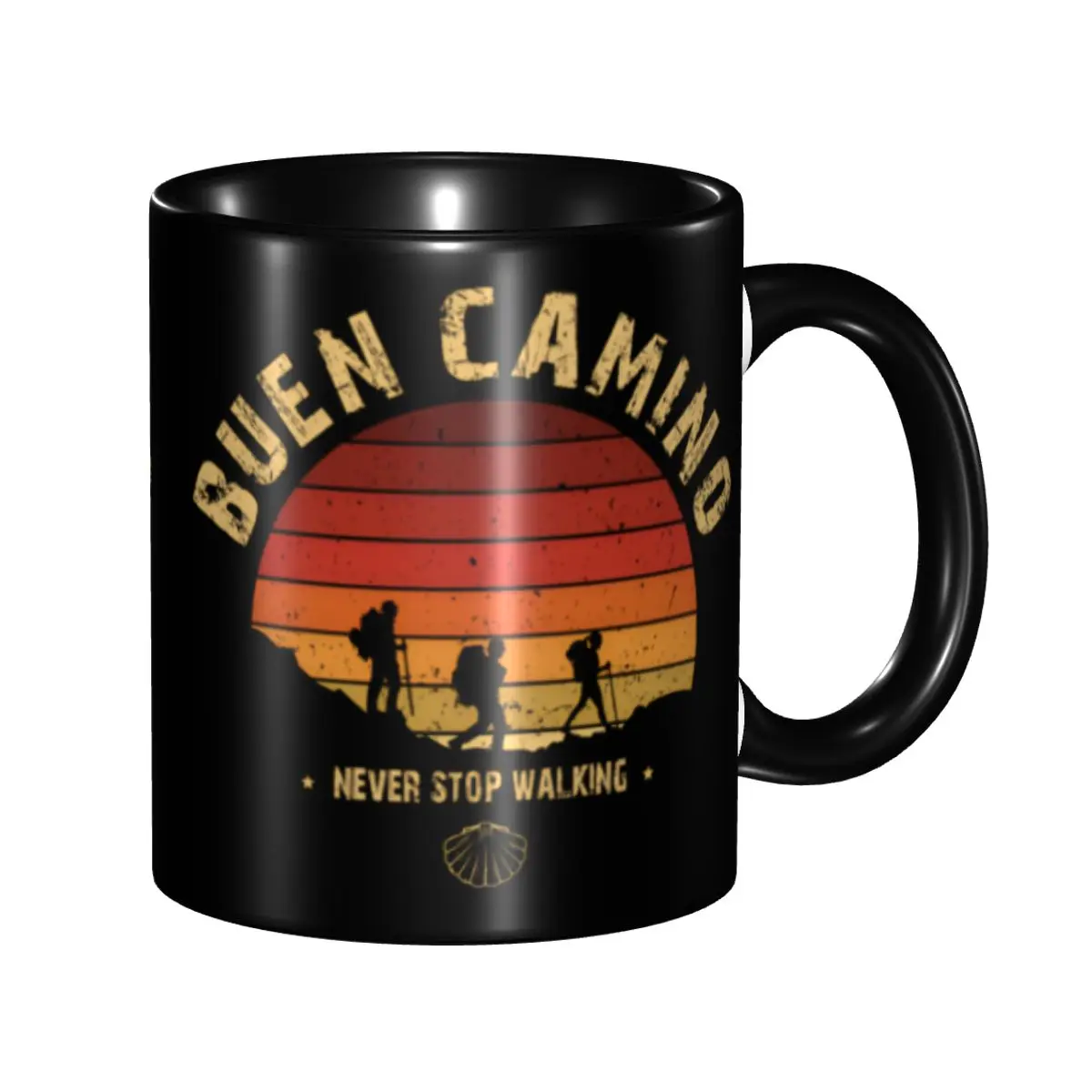 Customized Buen Camino De Santiago Coffee Mug DIY Ceramic Milk Tea Cups