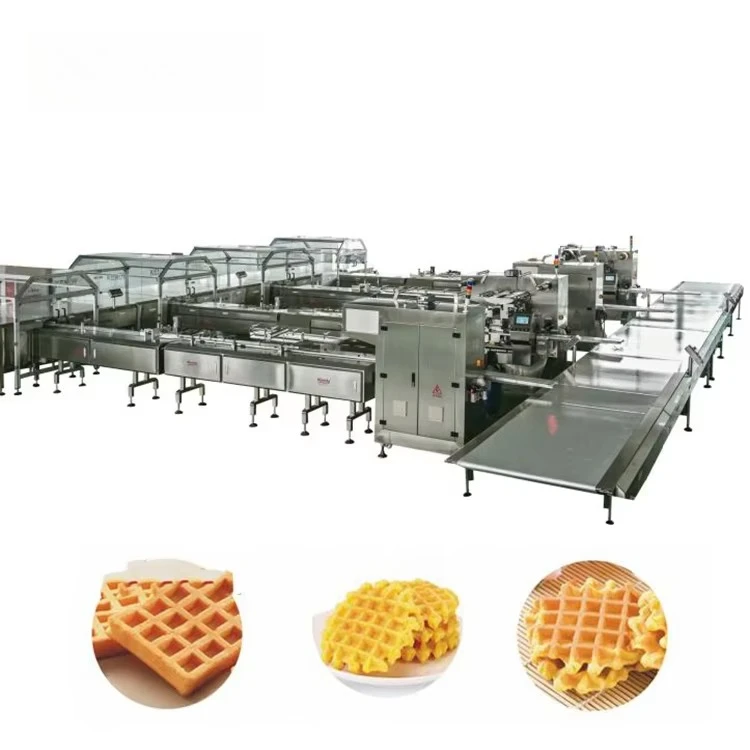 FOODLINE Multi-specification Waffle Production Line Replaceable Mould Waffle Processing Line For Diversified Snack Products