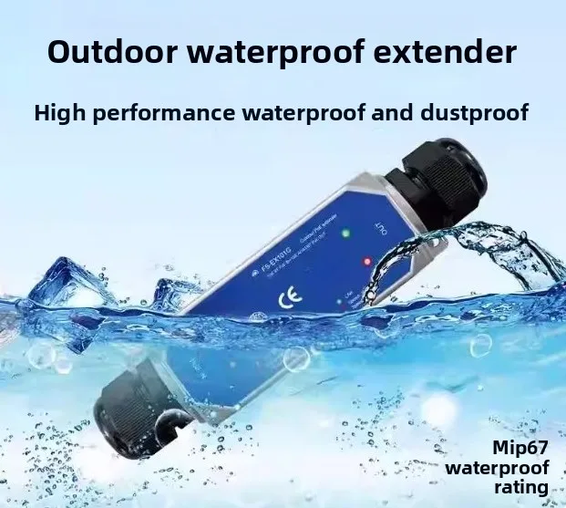 4-Port Outdoor IP67 Waterproof POE Extender Repeater Gigabit 10/100/1000Mbps POE Switch