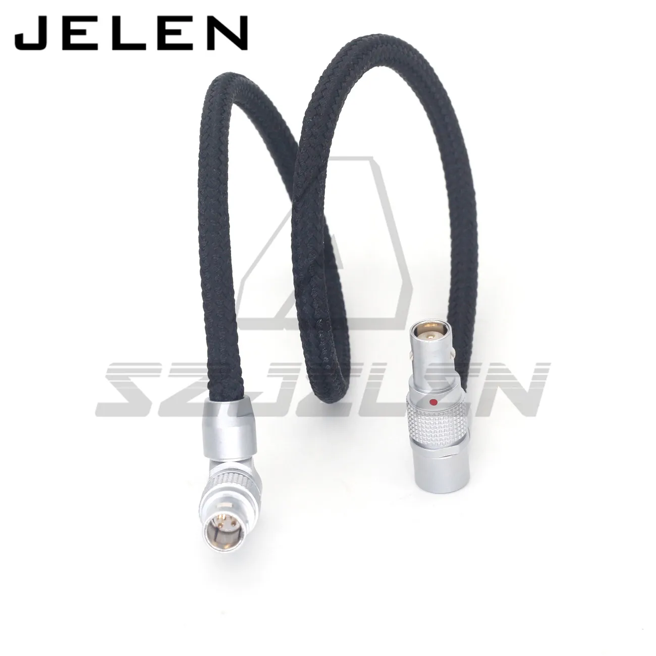 Adjustable Right-Angle 2-Pin Male to Elbow right angle 2pin female for RED komodo power cable