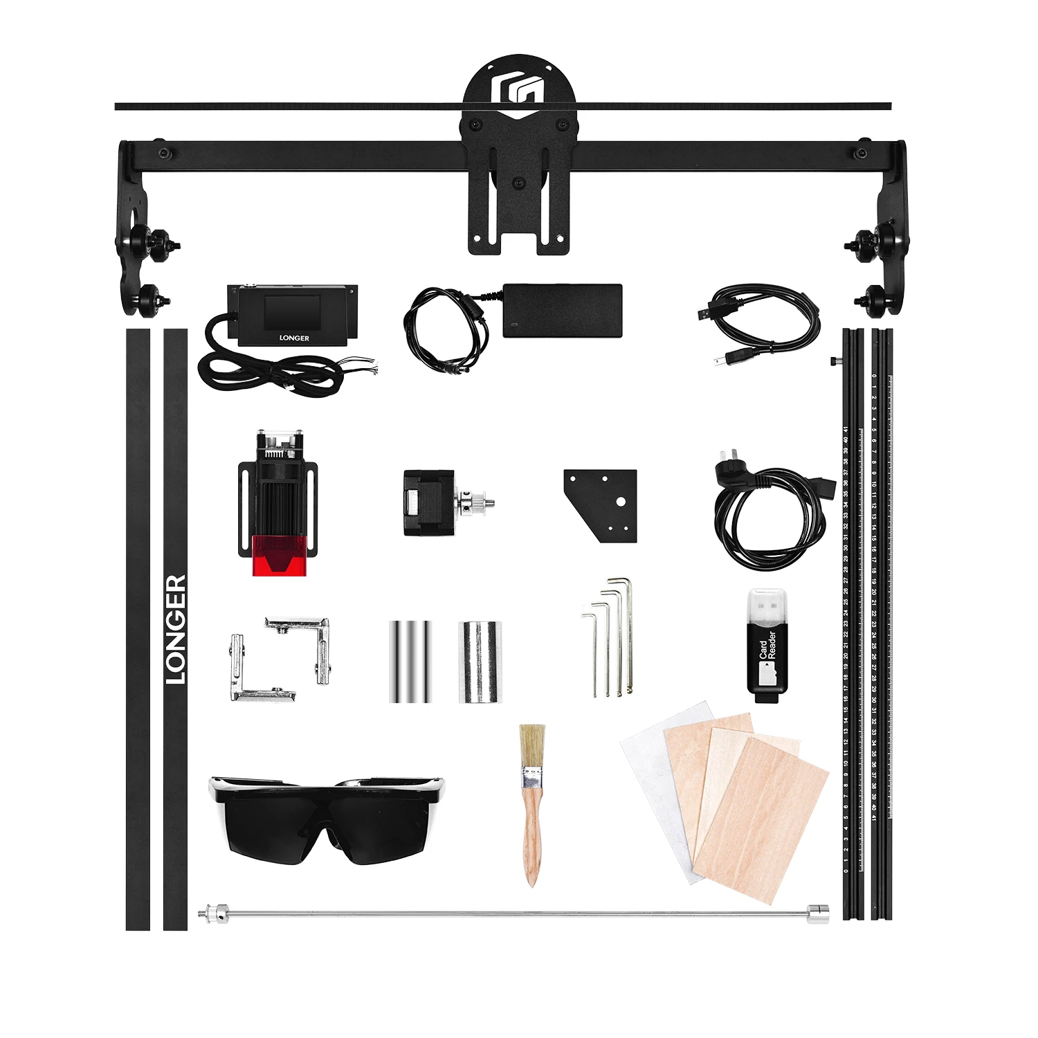 ماكينة النقش بالليزر الأطول Ray5 10W، 60W DIY ماكينة النقش بالليزر مع