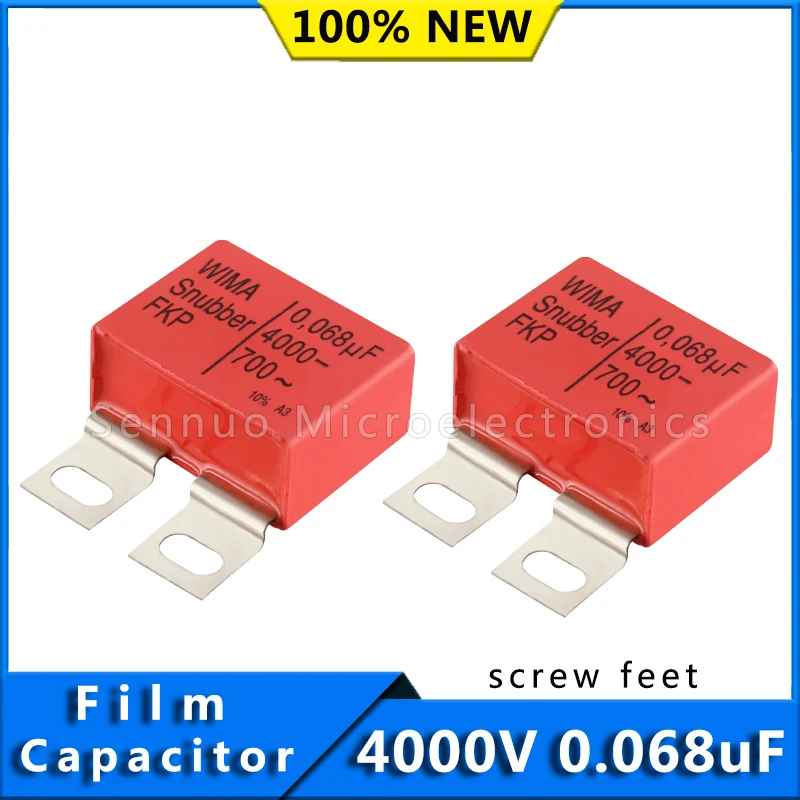1pcs New German WIMA Film Capacitor FKP1 4000V 0.068uF 4000v 683 screw feet Audio Infinity Capacitor