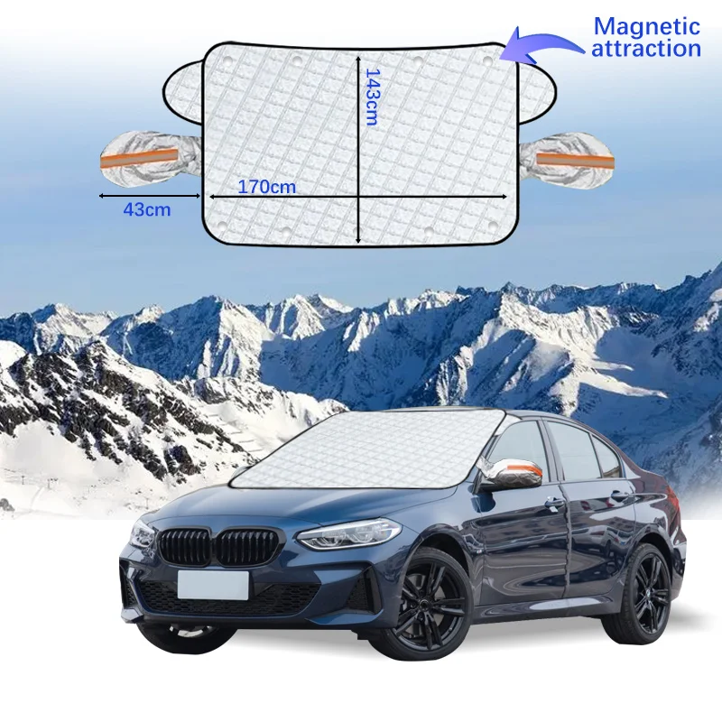 

Car Windshield Cover Magnet Winter Window Snow Shield Anti Frost Auto Front Window Snow Cover For BMW 1System