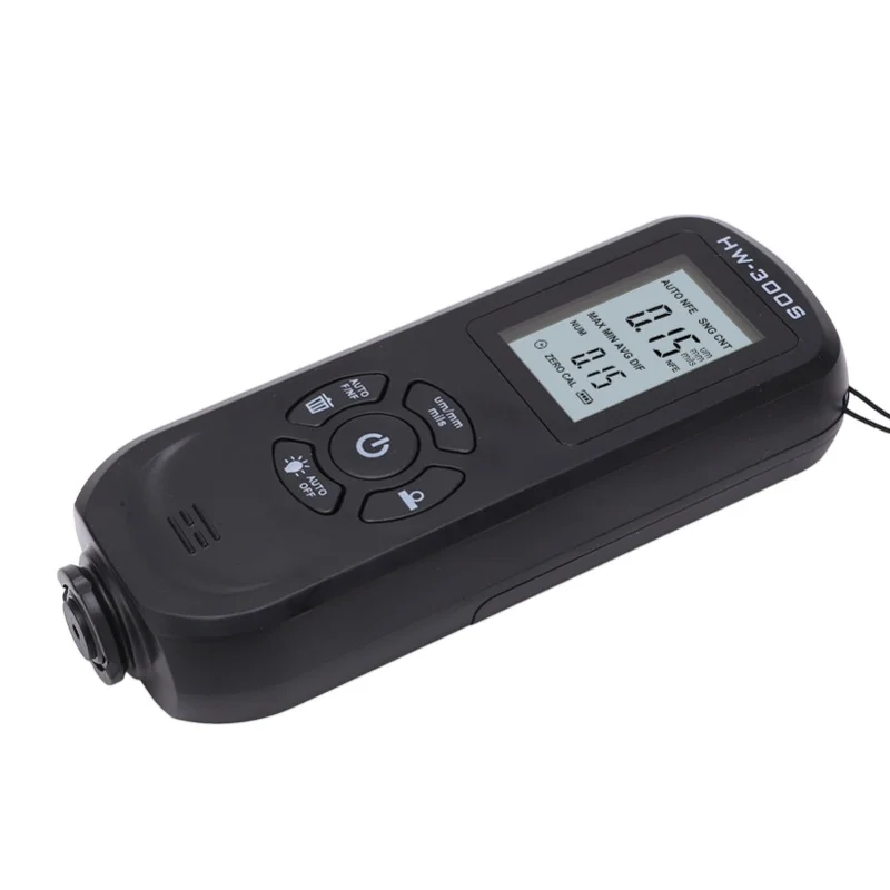 Paint Thickness Gauge Coating Depth Meter Tester Digital Display 3 Units For Machine Black/Orange