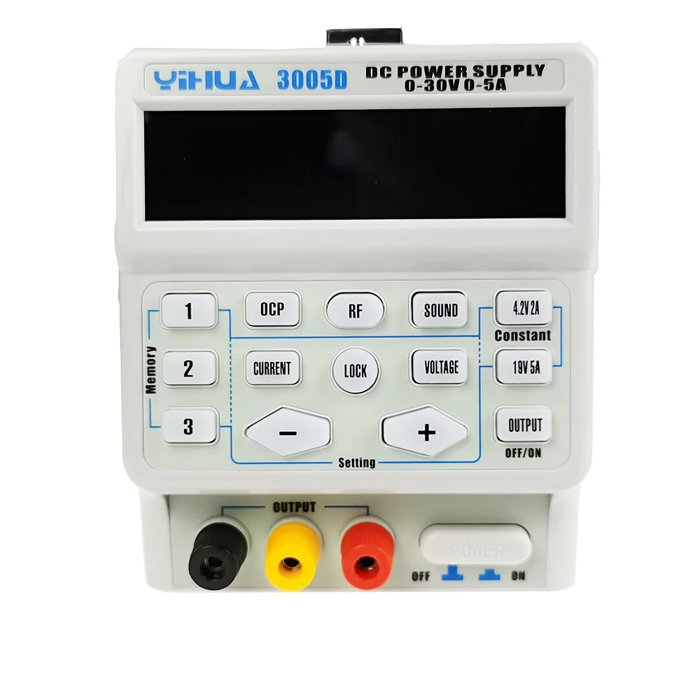 YIHUA-Alimentation de commutation programmable numérique, réparation de téléphone portable, programme de réparation réglable-lonely, 3005D, 30V, 5A