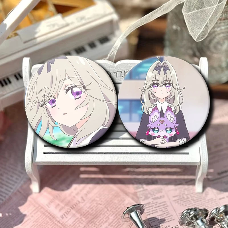 58mm 1PC Star Detective Precure Badge Moria Luruka Brooch Applicable for Backpack Clothes Hats Decor Creative Accessories
