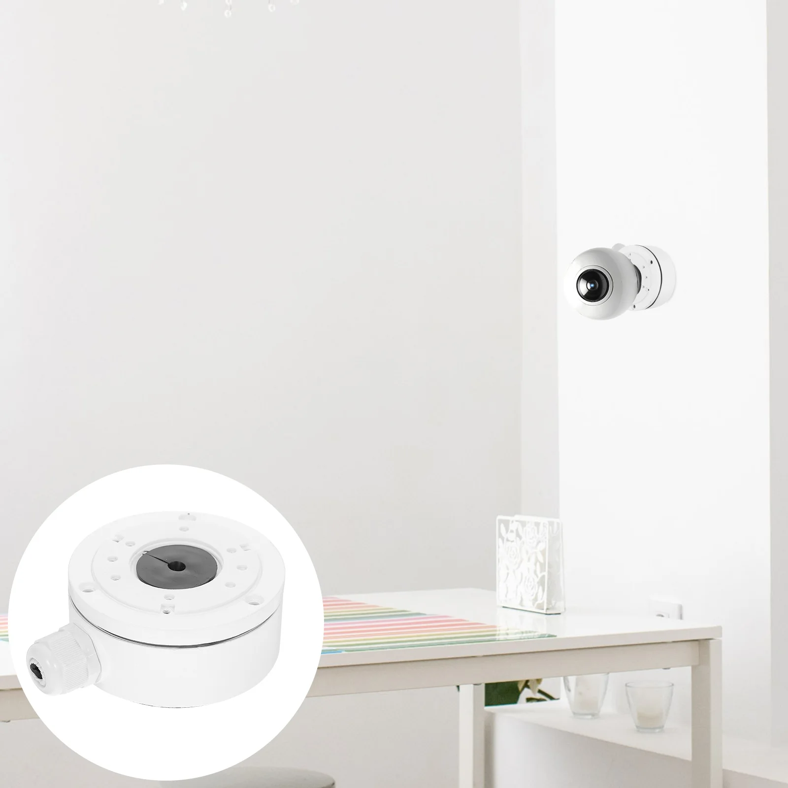 

Ceiling Hemispherical Bracket Camera Wall Mount White Security Holder Mounting Brackets