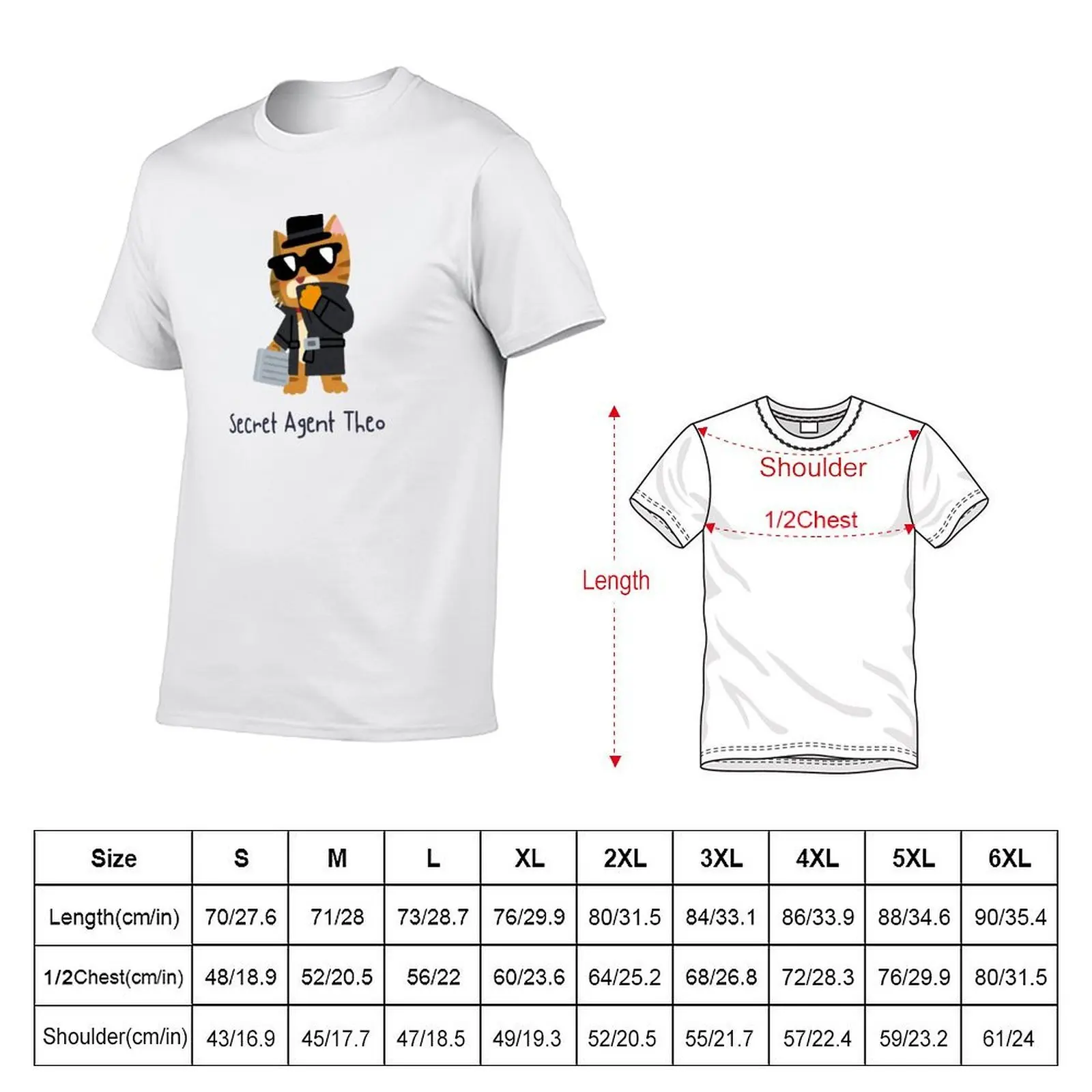 Secret Agent T-Shirt t shirts for man slim fit t shirts for man cotton funny T-Shirt