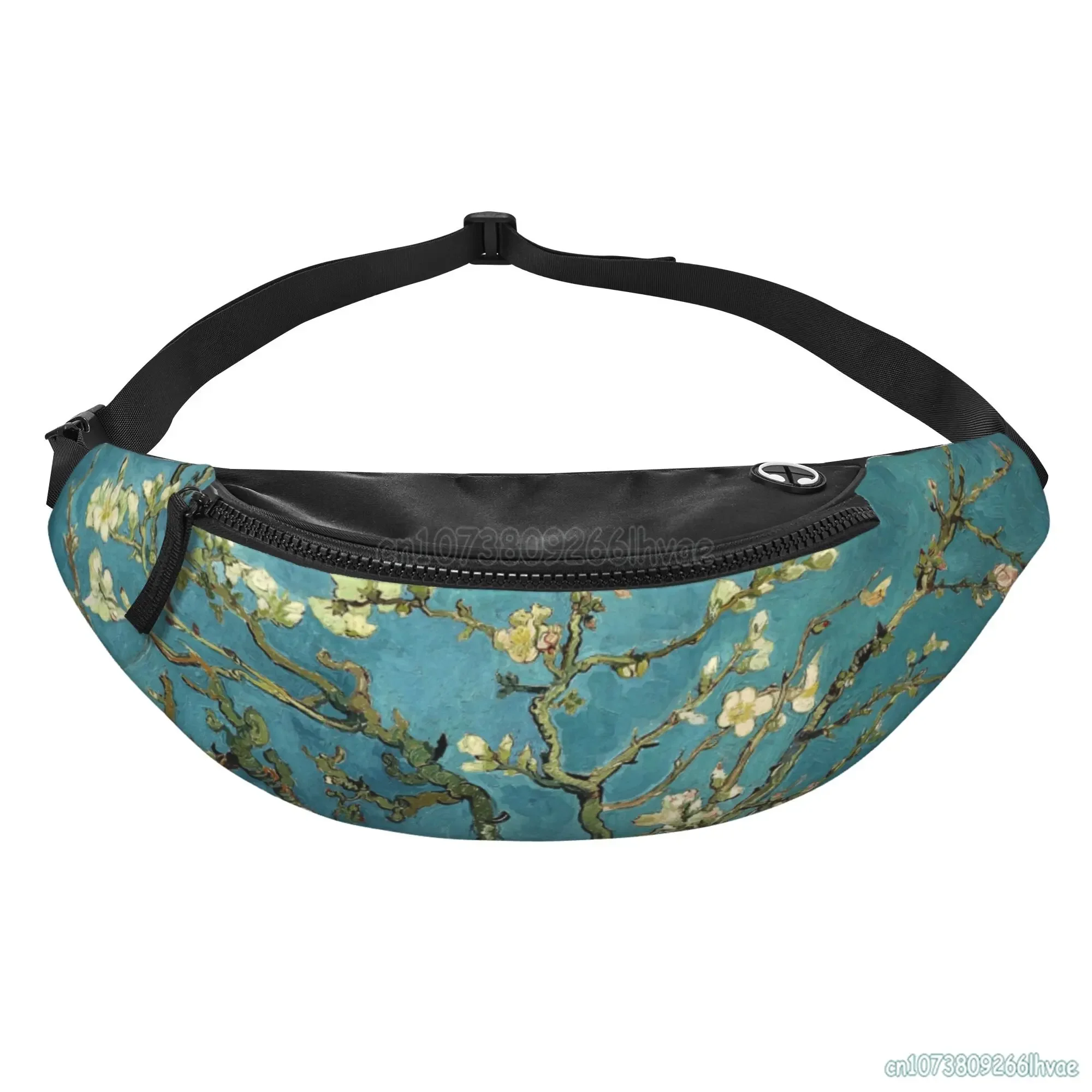 Vincent Van Gogh Blossoming Almond Tree Pattern Fanny Pack Fashion Casual Waist Bag for Men Women Unisex Travel Waist Packs