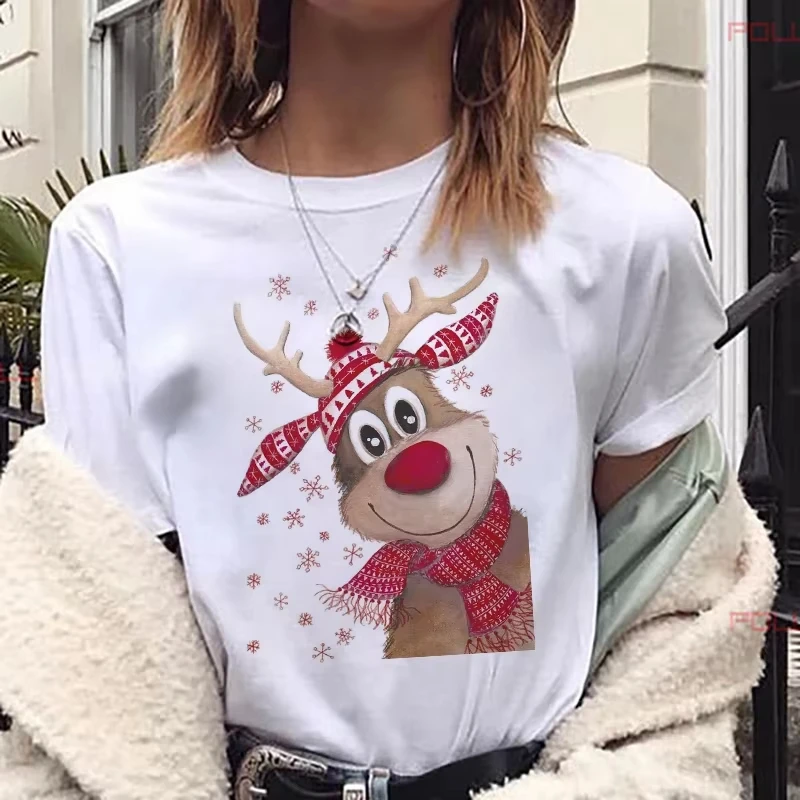 2026 New Cool Santa Claus T Shirt Fashion Christmas Harajuku Cute T-shirt Fashion Harajuku Kawaii