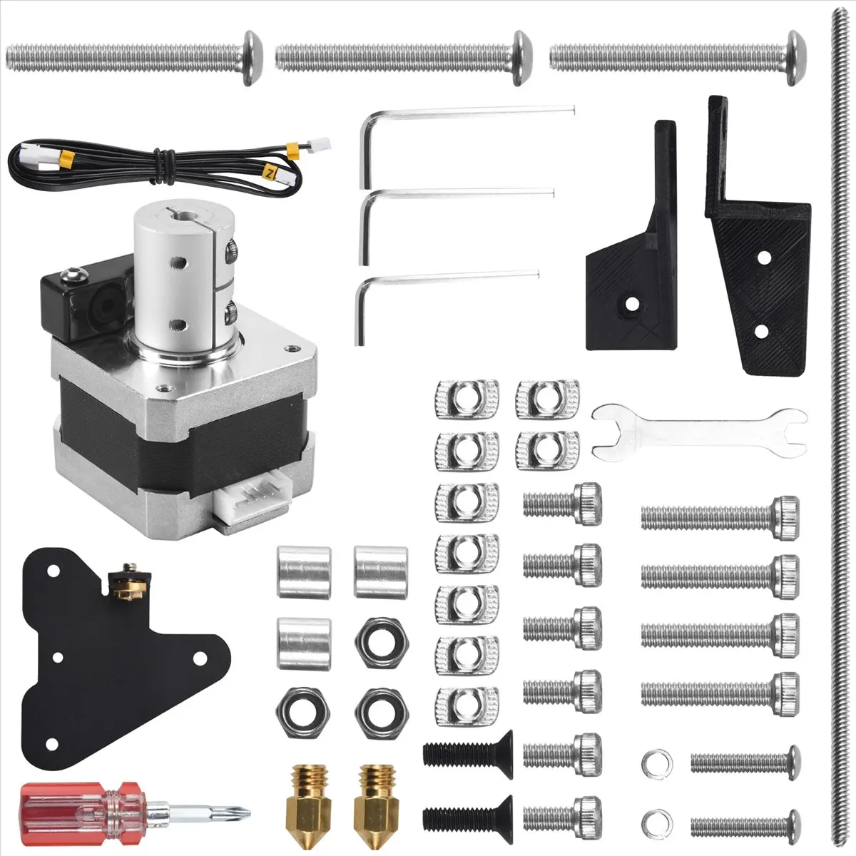 (B63C) Lead Screw Dual Z Stepper Motor Upgrade Kit for Creality Ender 3, Ender 3 Pro, Ender 3 V2, Voxelab Aquila 3D Printer