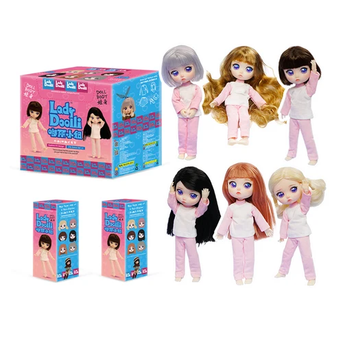 레이디 두리 시리즈 블라인드 박스 장난감, 액션 피규어 미스터리 박스 모델, 깜짝 선물 인형, 15cm DIY 블라인드 가방 장난감, OB11 Bjd 인형 