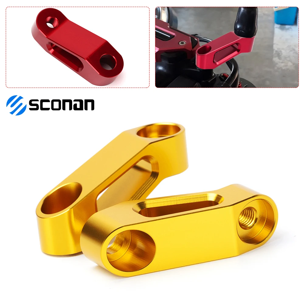 

Motorcycle Accessories Rearview Mirrors Extension Riser Extend Adapter Base Bracket For YAMAHA TMAX530 TMAX560 TMAX 530 560