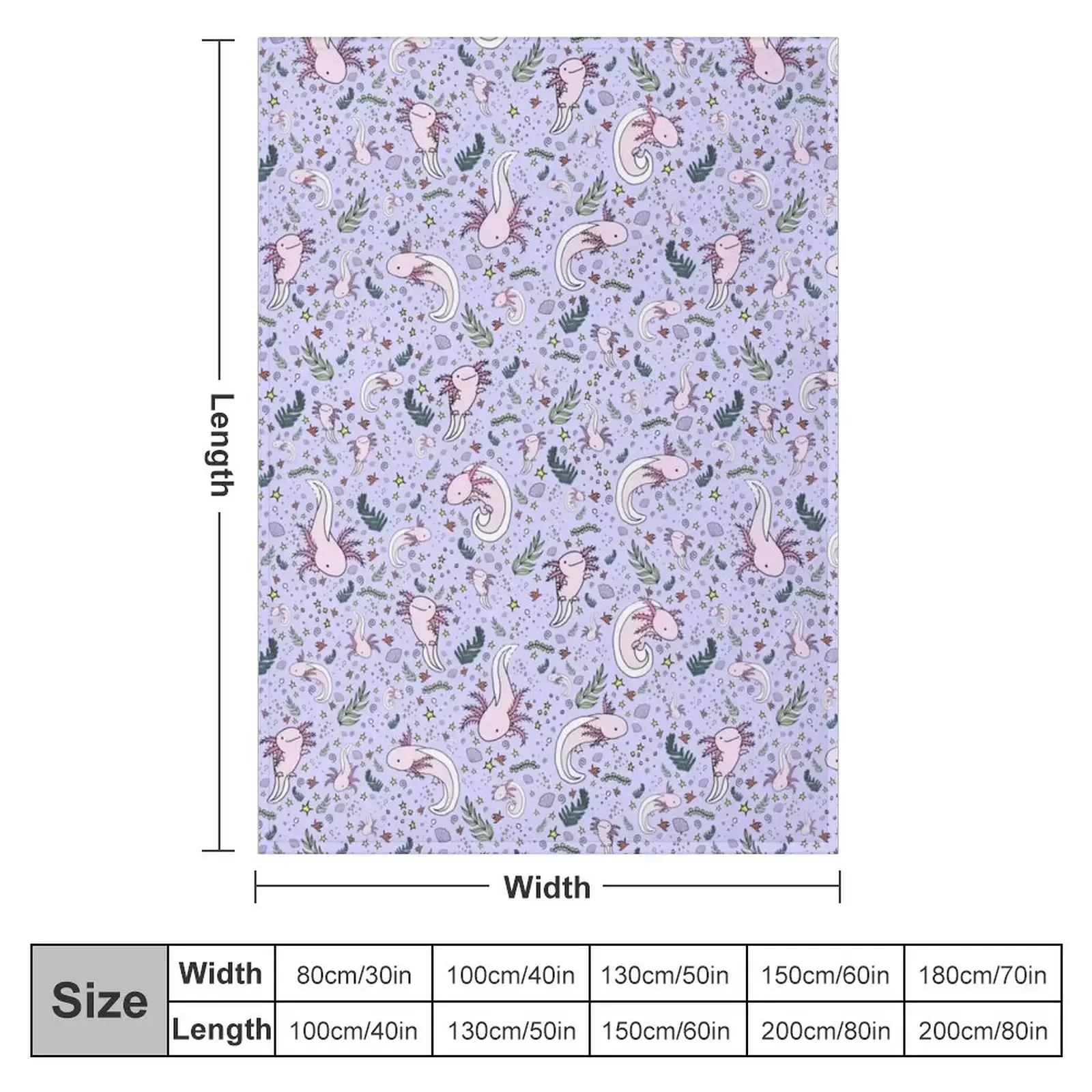 Axolotls in Purple Throw Blanket Shaggy halloween sofa bed Blankets For Baby Sofa Quilt Travel Blankets