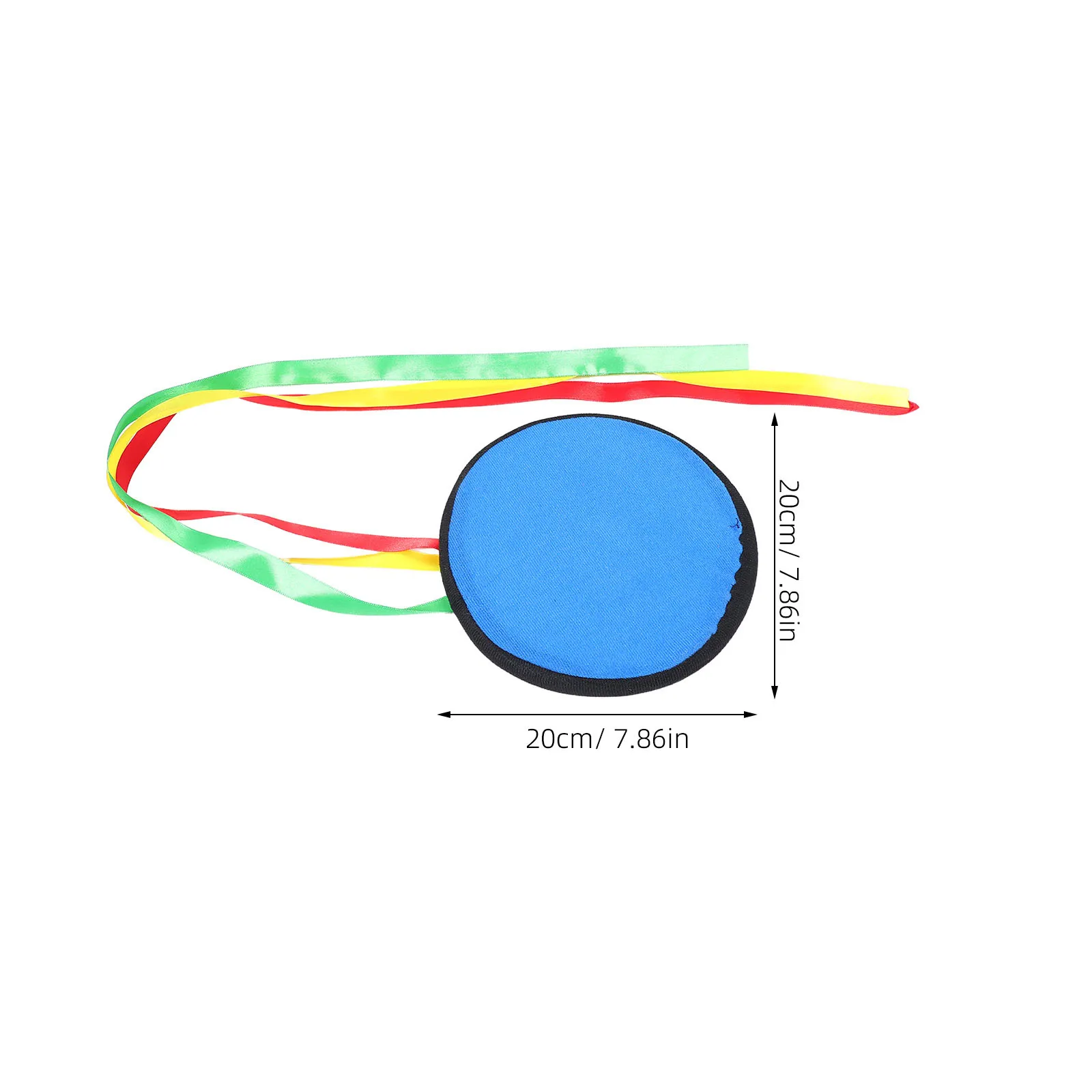 2 قطعة قرص طائر إسفنجي تصميم شريطي ملون آمن ناعم للأطفال في الهواء الطلق رياضي رمي اصطياد الشاطئ #2