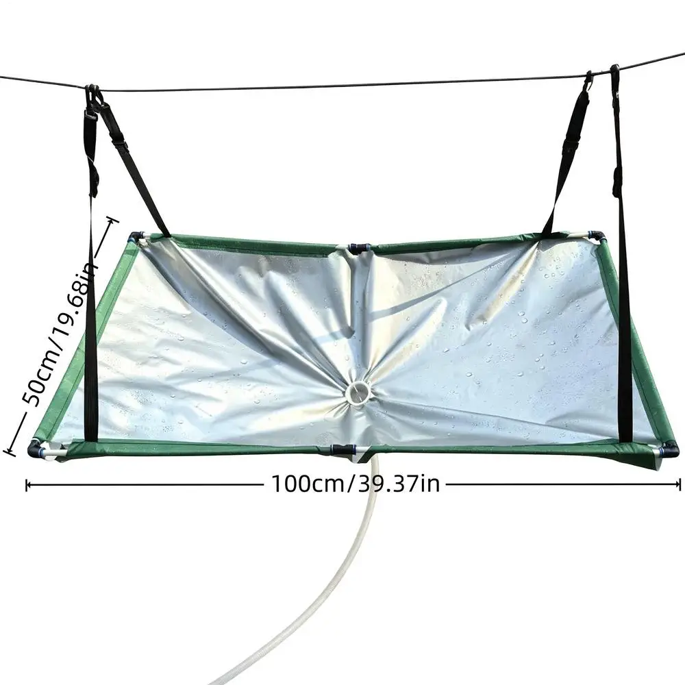 Collecteur d'eau de pluie extérieur en tissu Oxford avec tuyau, filtre récupérateur d'eau de pluie p