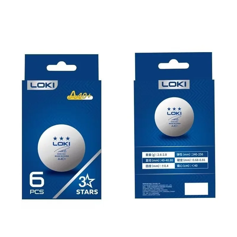 

3-Star Loki 40+ Seam Ping Pong Balls 6-Pack, Durable High-Bounce Training Balls, New Material, Cost-Effective