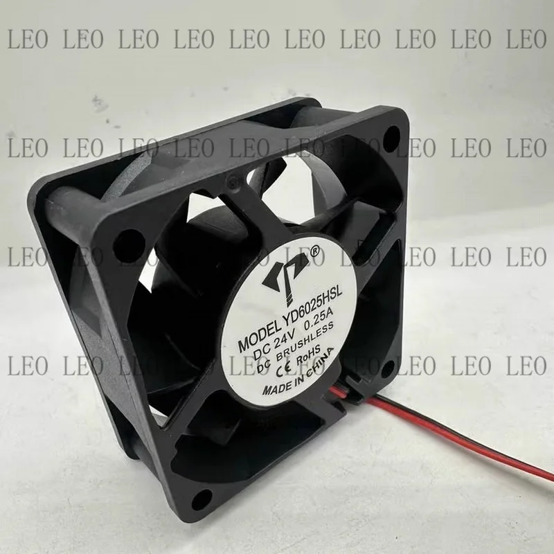 MY 1PCS For YD6025HSL DC24V 0.25A 60*25MM 2-wire inverter cooling fan