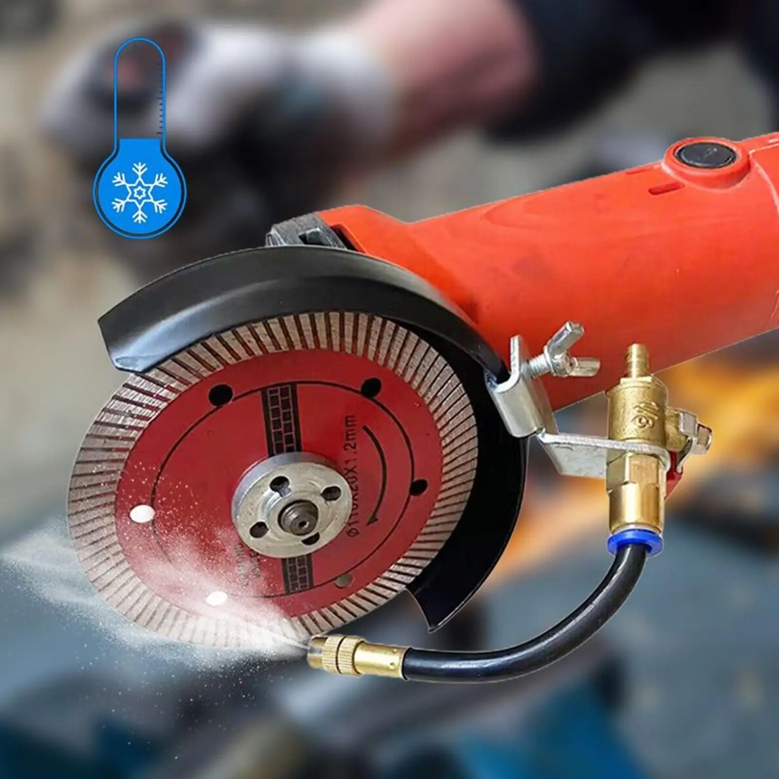 Water Spray Attachment Flexible Improving Cutting Effect Angle Grinder Misting Water Sprayer For Angle Grinders