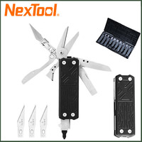 NexTool Pocket Multitool E1 10 in 1 EDC Multi Functional Tools Replaceable Carving Knife Folding Scissors Screwdriver Scraper