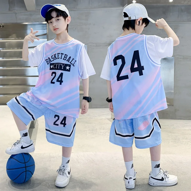 ensemble-d'uniformes-de-basket-ball-pour-garcons-gilet-de-sport-d'ete-vetements-d'ete-pour-grands-enfants-sechage-rapide-leger-respirant-confortable-pour-enfants