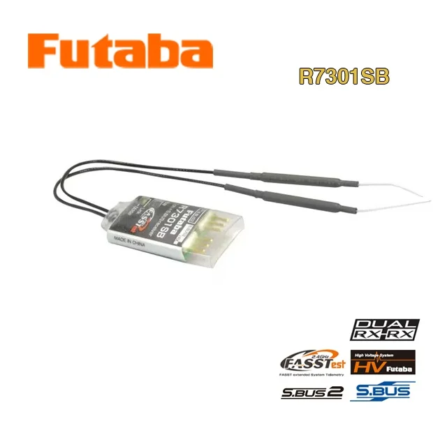 FUTABA R7201SB R7301SB Miniature High Voltage Micro Receiver S.BUS2 2.4G Antenna Dual Link for Model Airplane