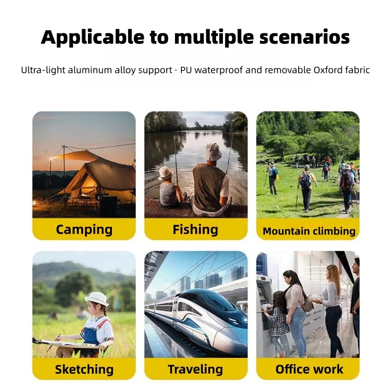Portable folding chair, outdoor folding chair, easy to carry, small and lightweight pocket-style folding chair, camping chair image 6