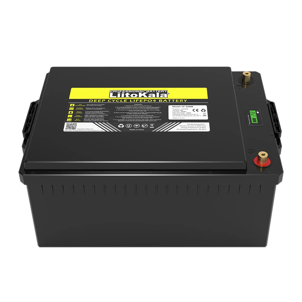 LiitoKala 24 فولت 300 أمبير LiFePO4 بطارية ليثيوم فوسفات الحديد 29.2 فولت لوقوف السيارات تكييف الهواء الشاحنات عربات الغولف التي تعمل بالطاقة الشمسية