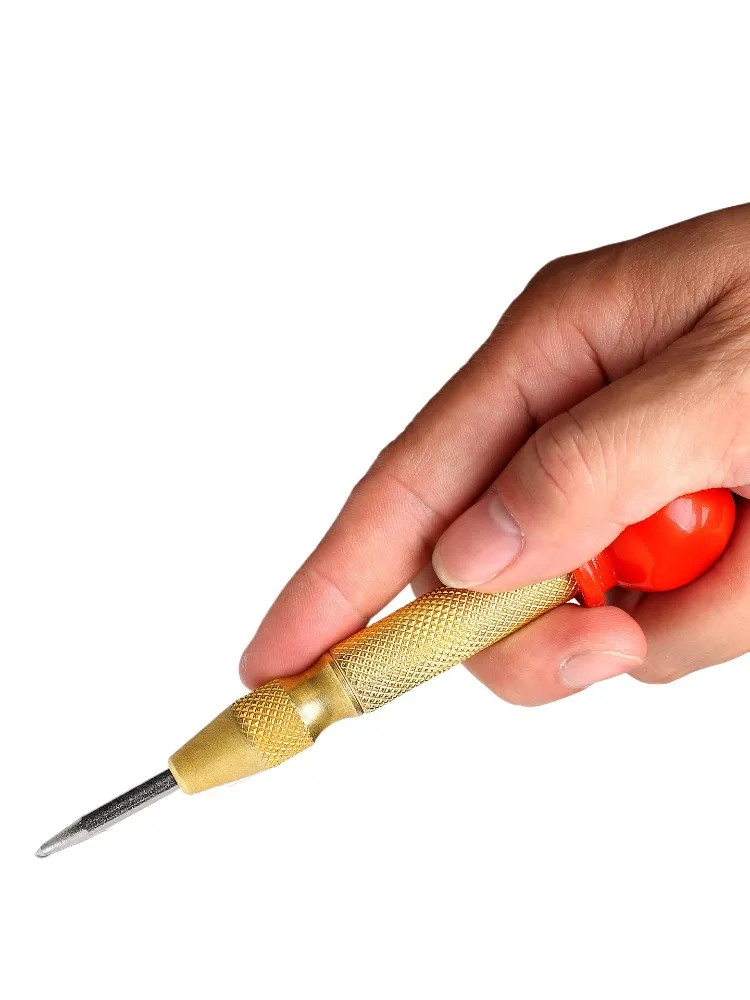 Poinçon central automatique de haute dureté, positionnement de perçage, poinçon, perforateur, ressort de perçage, clou de perçage fixateur