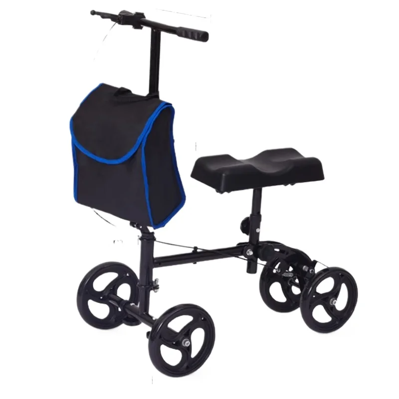 أداة مساعدة على المشي قابلة للطي - مشاية قصب واحدة لإصابات الكاحل، سكوتر التنقل لاستعادة الكسر، جهاز مساعد لكبار السن/المعقين