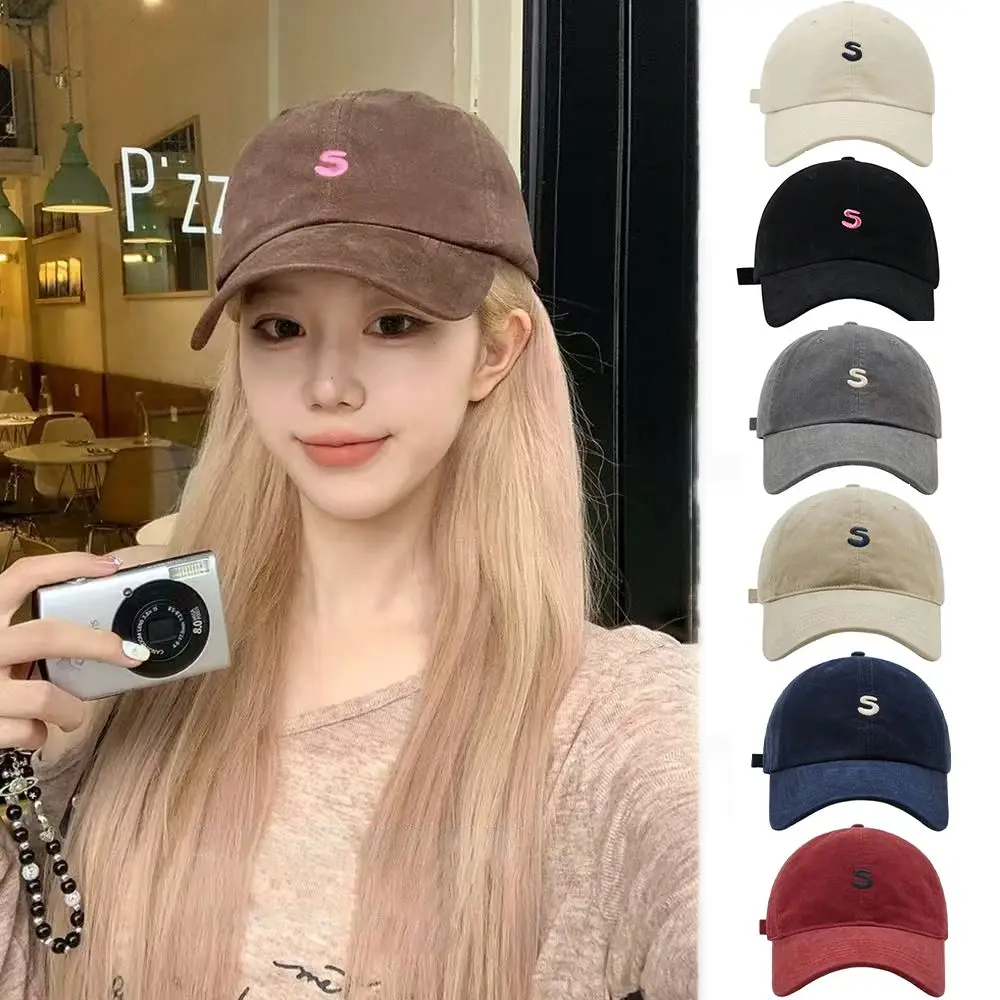 Gorra de béisbol deportiva con letras bordadas, protección solar ajustable, sombrero informal de algodón, gorro de Hip Hop que combina con todo para mujeres y hombres