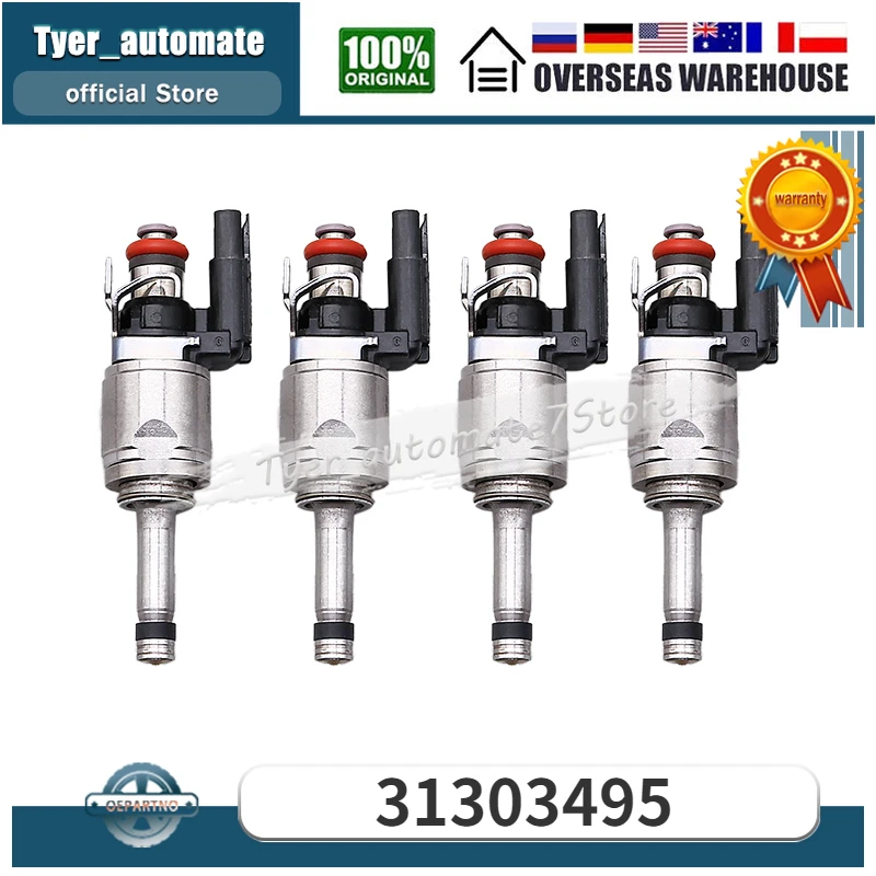

4 шт. топливные форсунки 31303495 31336653 Для 2014-2015 Volvo S60 S80 V60 V70 XC60 XC70 2.0l