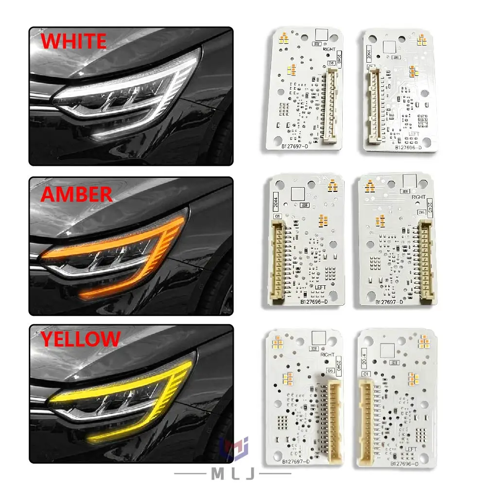 B127696-D B127697-D White Yellow Amber Light For Renault Megane 2021 2022 2023 Headlight Chip Angel Eye DRL Light Source Board
