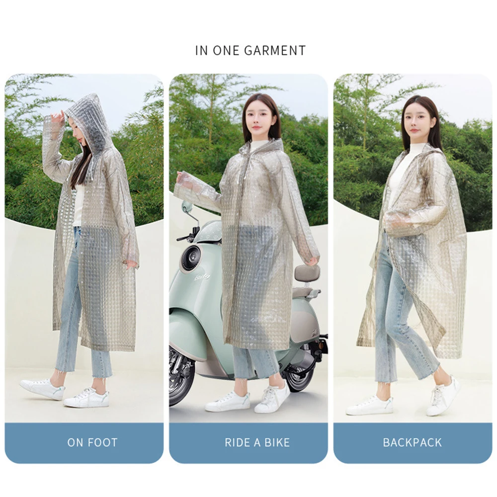 New EVA Rain Coat Full Body Thickening One-Piece Raincoat Non-disposable Convenient Adult Raincoat Outdoor