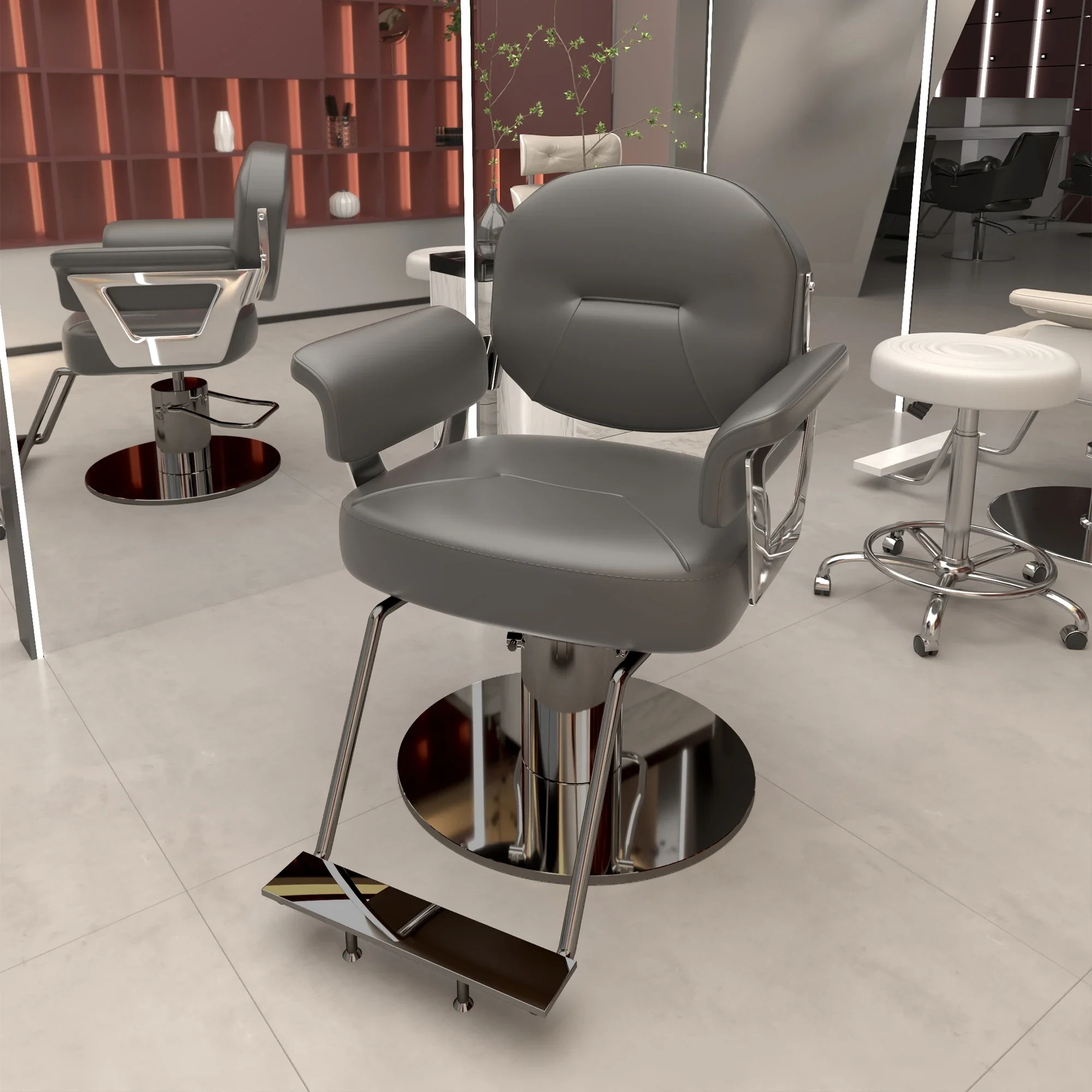 Elegant style Contemporary Hair Salon Barber Chair beauty treatment ergonomic Barber Chair For Hair Stylist Hair Salon Furniture
