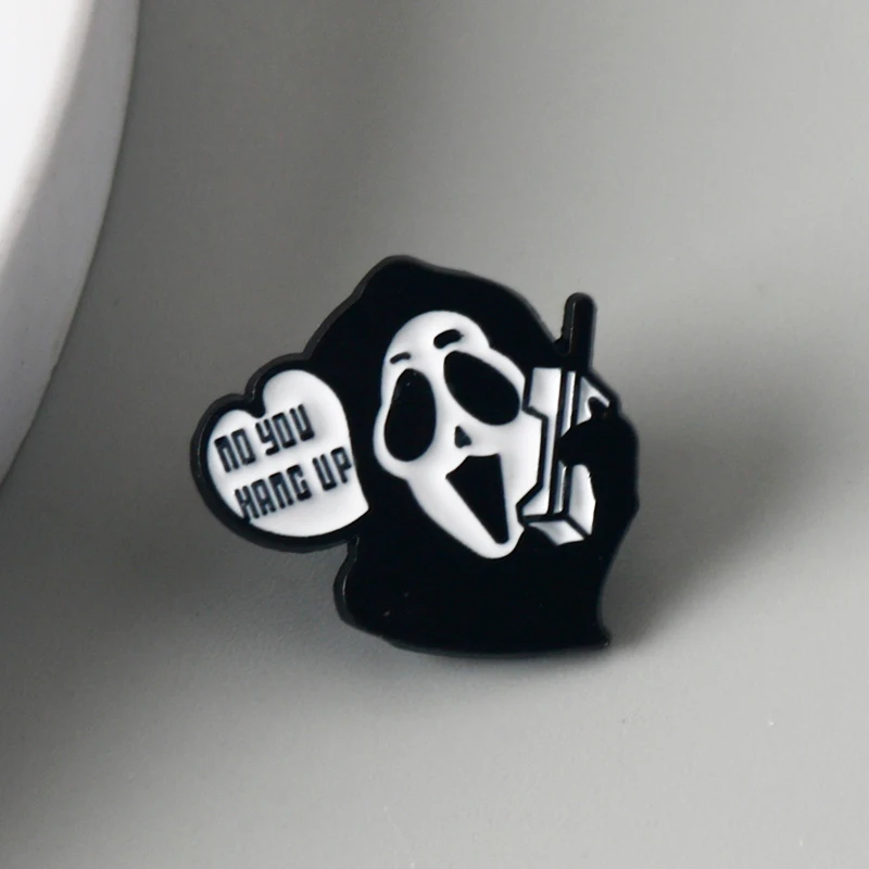 Punk czaszka kwiat szkielety Halloween kropla oleju broszka z klapą przypinka torba dżinsowa prezent mężczyźni kobiety moda biżuteria